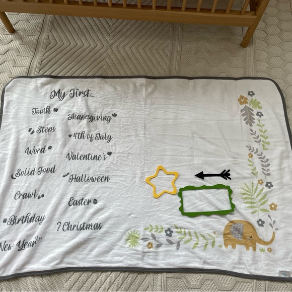 NEW Babble Bum Milestone and Holiday Baby Blanket - Picture 4 of 8
